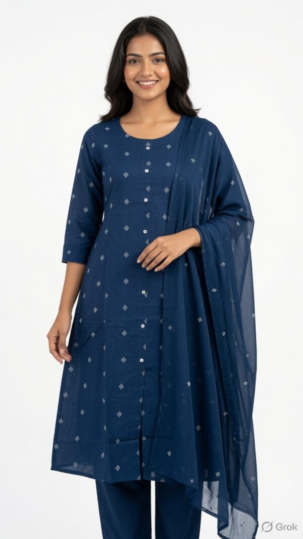 Deep Indigo Blue Kurta Set